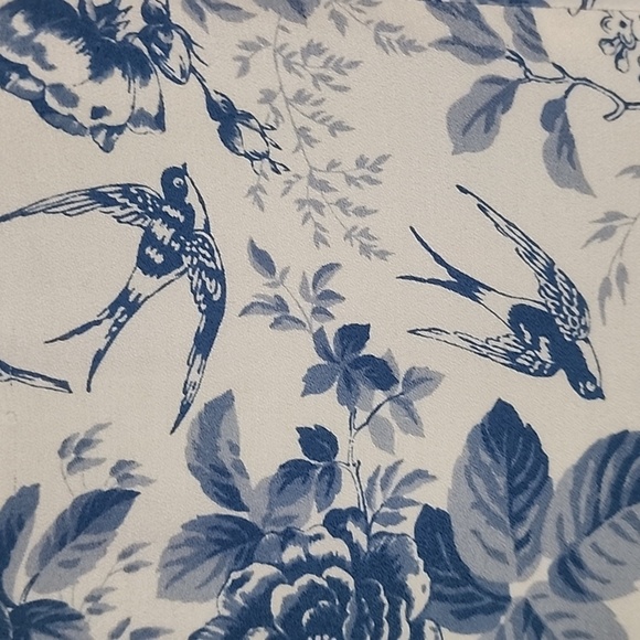 Reformation Pompadour Blue White Floral Mini Dress Cottagecore French Girl - Picture 5 of 11